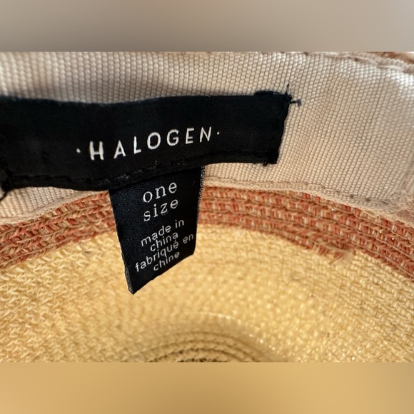 Halogen Panama Sun hat from Nordstrom, draw string to tighten around head - Picture 4 of 11